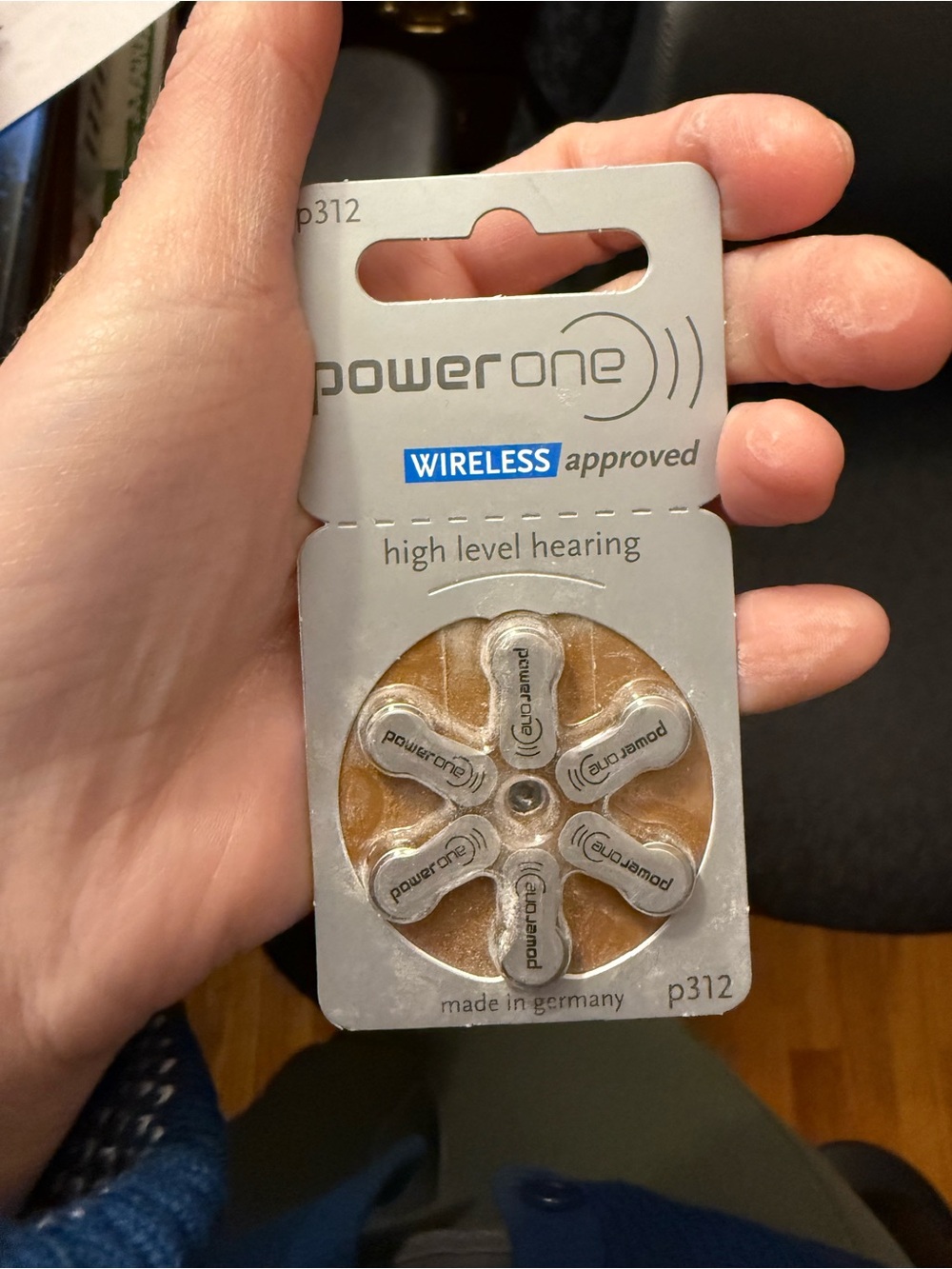 6 Packages p312 Batteries for Hearing Aids